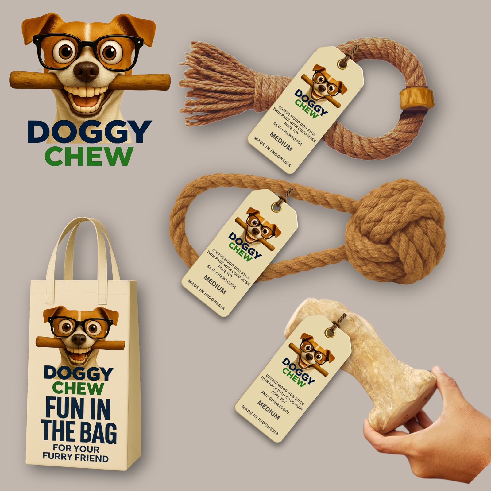 Doggy Chew Multi Pack x3