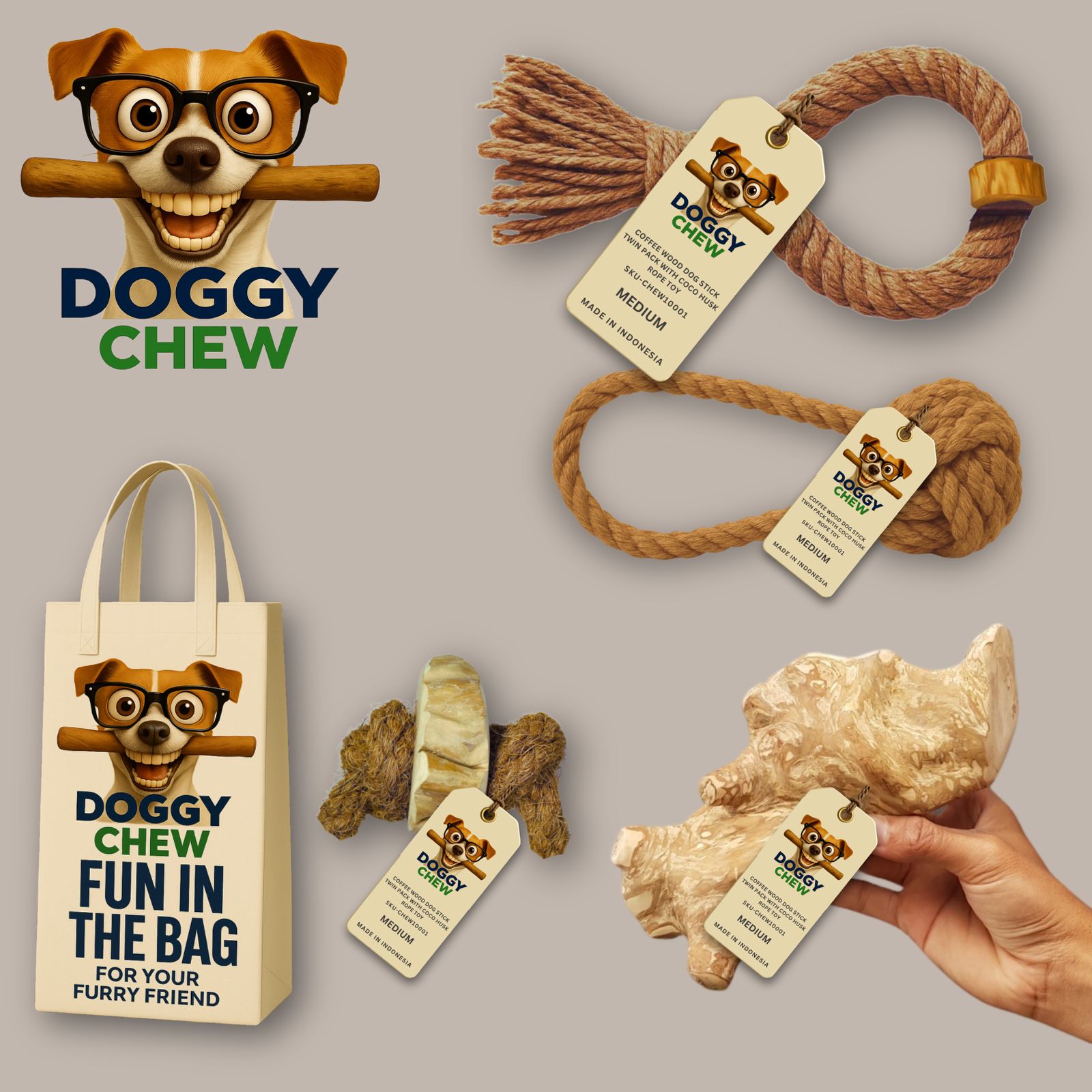 Doggy Chew Multi Pack x4