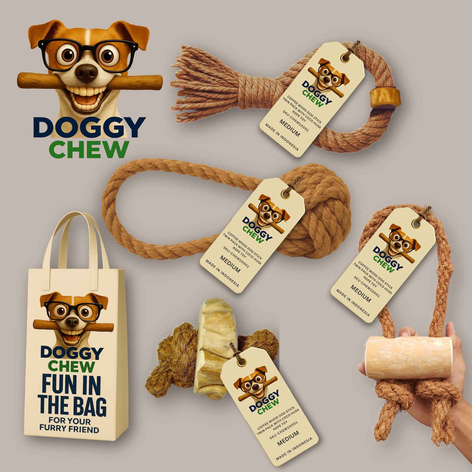 Doggy Chew Multi Pack x4
