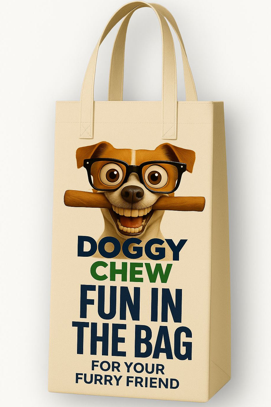 DOGGY CHEW 'FUN BAG' FREE WITH 'MULTI-PACK' ORDERS, PLUS WHO CAN CHEW 'EM & BENEFITS!