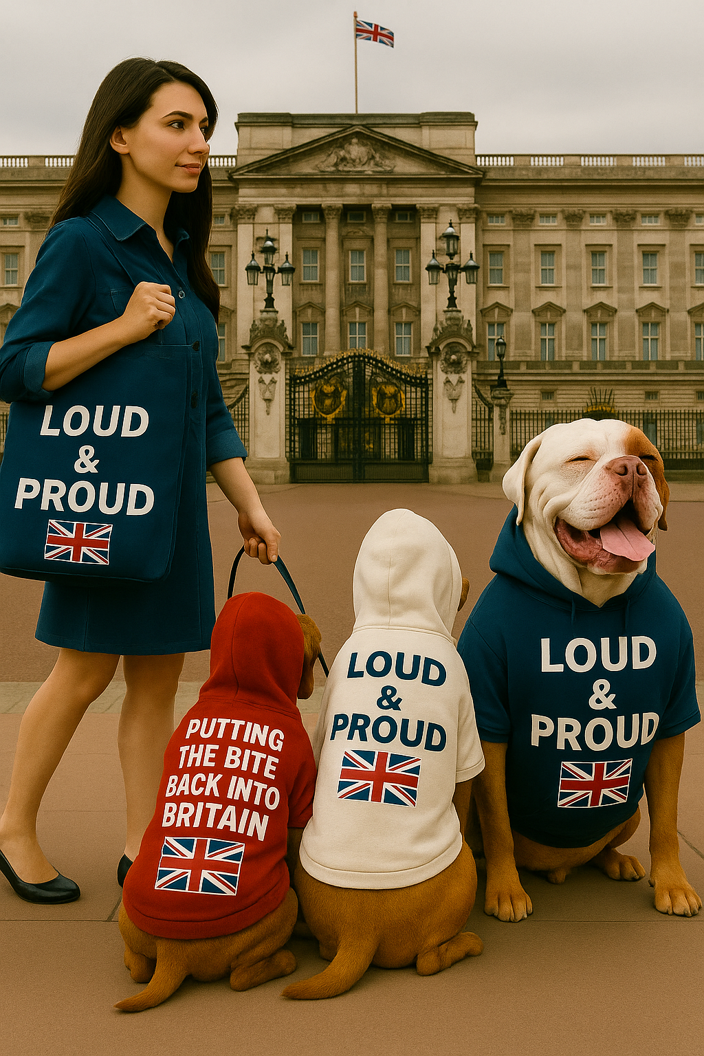 Loud & Proud UK Dog Hoodies with FREE BAG!