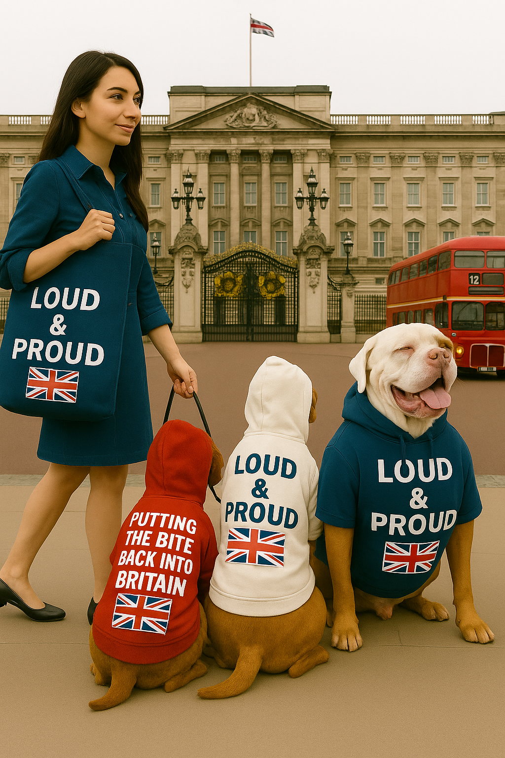 Loud & Proud UK Dog Hoodies with FREE BAG!