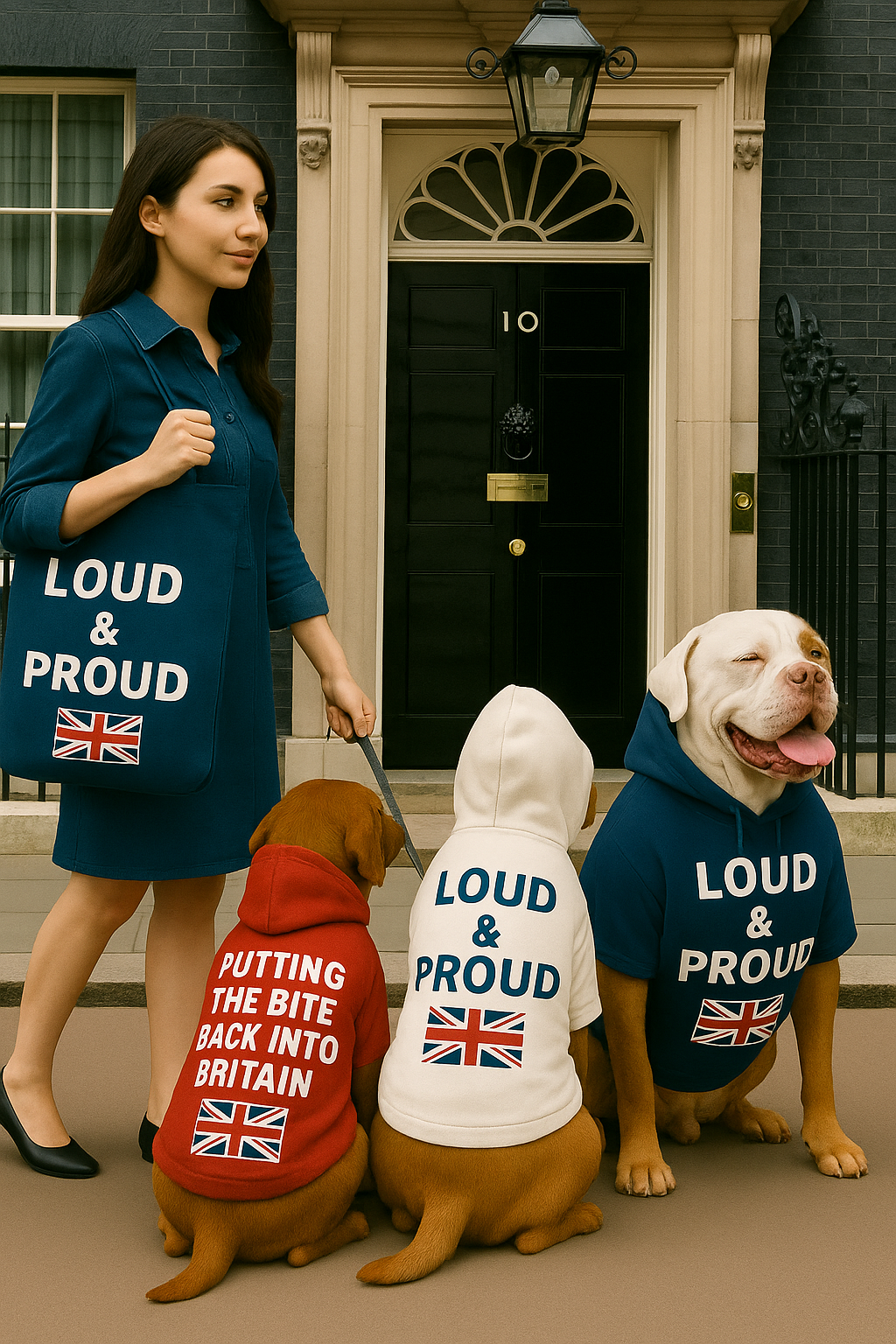 Loud & Proud UK Dog Hoodies with FREE BAG!