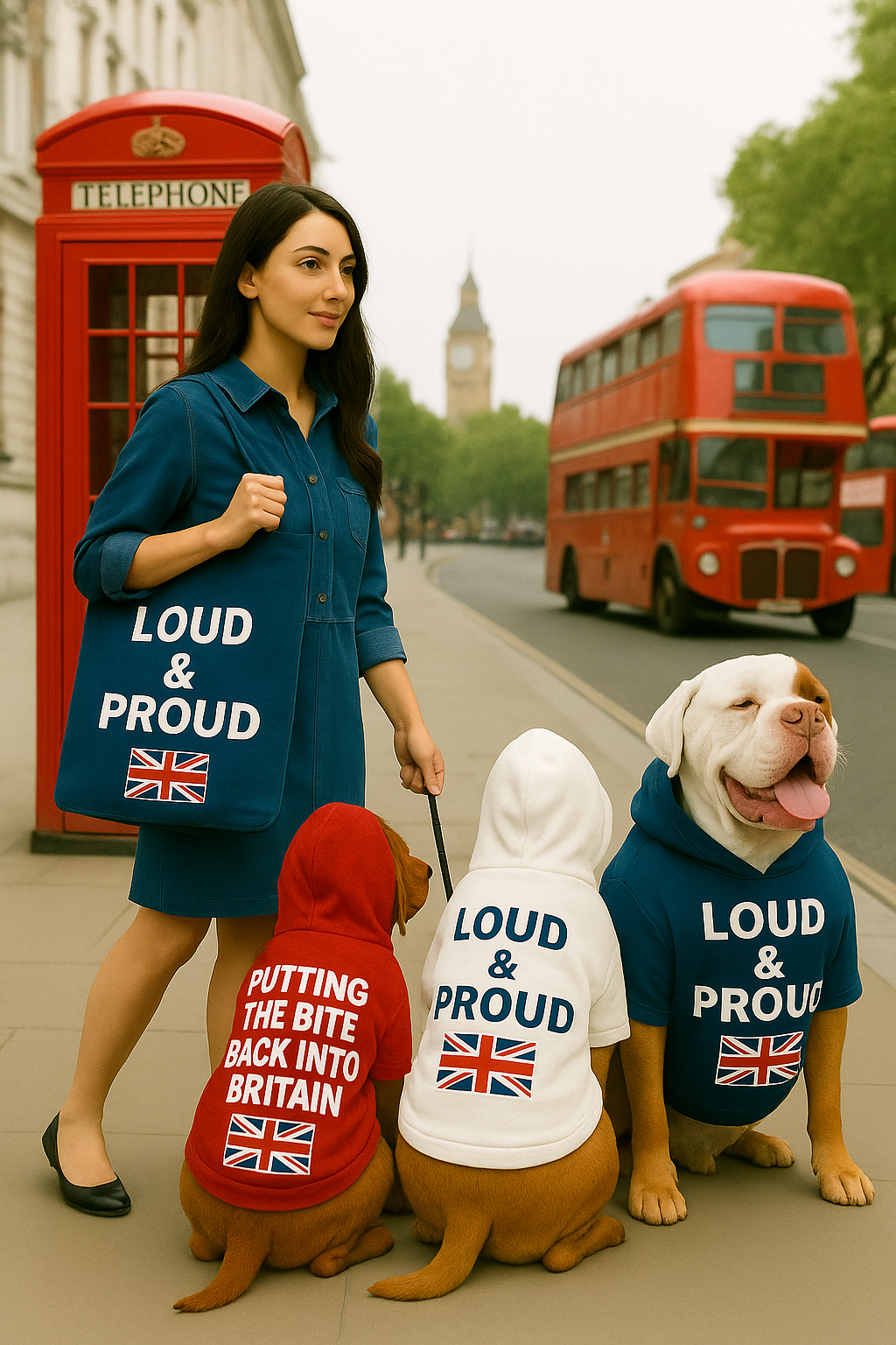 Loud & Proud UK Dog Hoodies with FREE BAG!