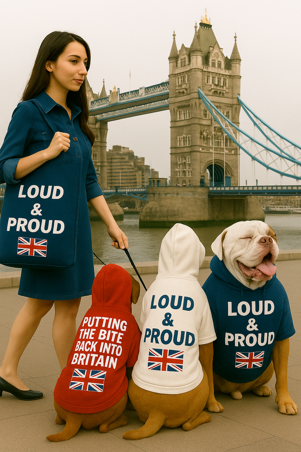 Loud & Proud UK Dog Hoodies with FREE BAG!