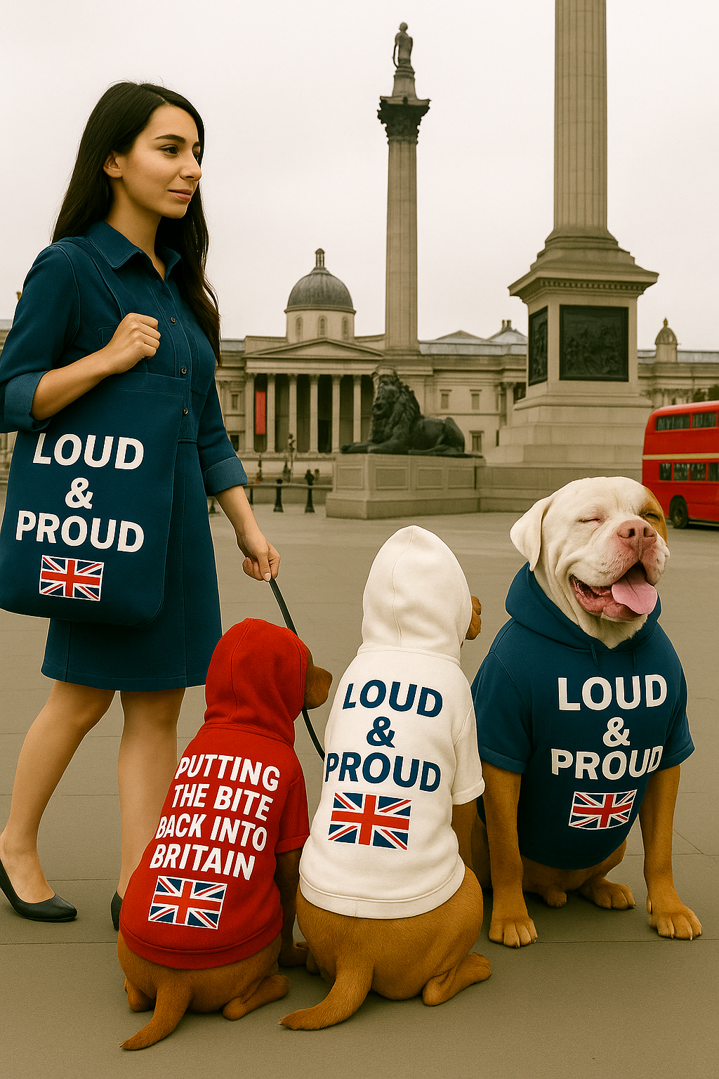 Loud & Proud UK Dog Hoodies with FREE BAG!