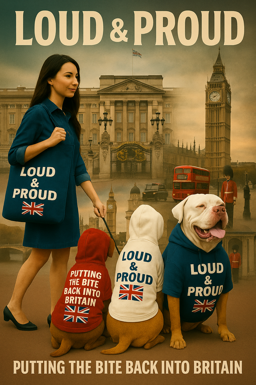 Loud & Proud UK Dog Hoodies with FREE BAG!